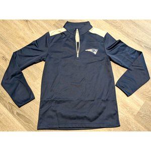 New England Patriots 1/4 Zip Pullover NFL Team Apparel Jacket Men's Small
